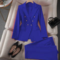 Women's Fall Korean Retro Fitted Jacket + Pants + Top Set 2026 - Emerald