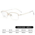 Beesfen New Ultra-Light 7g Pure Titanium Frame Formal Men Half-Rim Frame With Rx Prescription Glasses Men
