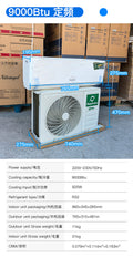 Wall-Mounted Air Conditioner - 9000/12000 BTU 1/1.5HP Cooling