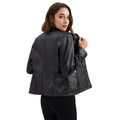 Women's Fall Casual Stand Collar Fitted Jacket 2026 | Trendy Jacket - Black