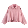 Women's Fall Lapel Collar Jacket 2026 | Trendy Jacket - Black