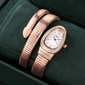 2024 New Snake Shape Bangle Watch Cross-Border Export Bestseller Factory Wholesale Women Bangle Watch Quartz Watch
