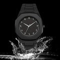 New Fashionable Simple Casual Ultra Thin Versatile Mens Watch Arabian Numbers Date Waterproof Silicone Quartz Watch