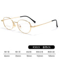High Count Prescription Glasses Small-Frame 46 Width Frame Ultra-Light Pure Titanium Glasses Frame Retro Small Face Oval Round Cinnabar Sun