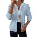 Women's Fall-Winter Knit Long Sleeve Hoodie + Jacket 2026 | Trendy Jacket - White