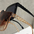 Two Pair Wear Square Frame Sunglasses UV-Proof 26 New Import Slender Influencer Style Ambient Feel Sunglasses Women