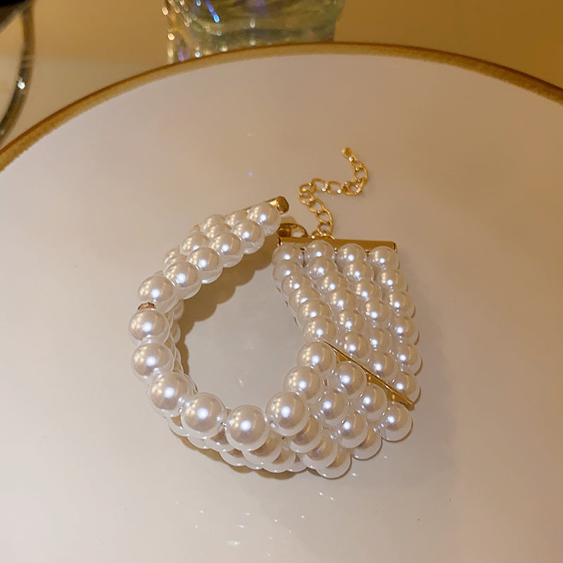 French-Style Round Pearl Bracelet - view 3