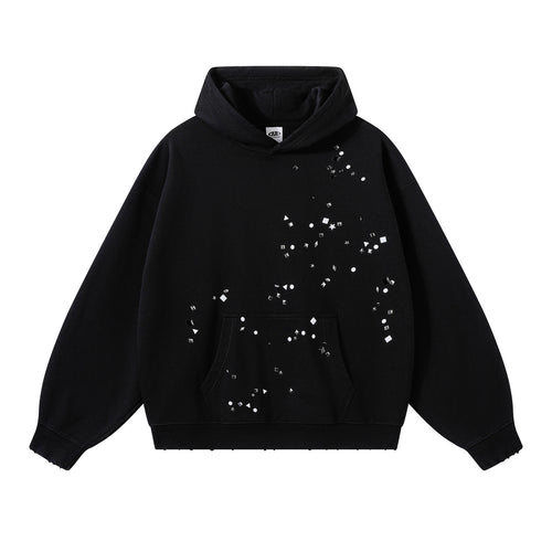 ARTIE Men's American High Street Riveted Boxy Hoodie