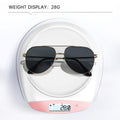 Metal Pair Bridge Aviator Men Driving Western Classic Sunglasses Retro Pilot Sunshade Sunglasses Premium