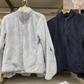 Women's Fall-Winter Wool Fleece Stand Collar Cardigan + Jacket 2026 - Milk White
