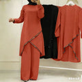 Fall Fashion Long Sleeve Loose Wide Leg Pants 2-Piece Set