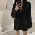 Women's Fall Chanel-Style Korean Loose Blazer 2026 - Black
