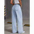 Casual High Waist Loose Straight Leg Pants