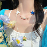 1#项链-白色-蓝色