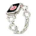 Fits Apple iwatch Band Fashionable Tweed Style O Type Rhinestone Apple Band