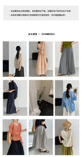 Korean Versatile Ramie V-Neck Sun-Protection Loose Shirt