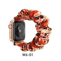 Fits apple iwatch Band Overseas Polyester Printed Cartoon Water Fruit S8 Large Cord Apple Hair Tie Band