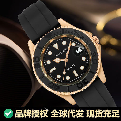 PINTIME / Item Time Watch Men New Cross-Border Hit Formal Quartz Watch Submariner Source Direct Sale Dropship OK