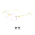 Xu Yan Style of 8978WK Ultra-Light Pure Titanium Rimless Blue-Light Glasses Si Pattern Cool Unisex Frame