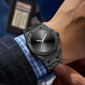 PINTIME / Item Time TikTok Watch Live Bestseller Eight Edge Shape With Screw Silk Wear Jewelry Ring Waterproof Quartz Watch Men