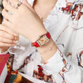 2026 New Women Quartz Watch Vintage Wine Barrel Shape Belt Watch Women Student Simple Watch Women In Stock