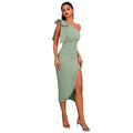 Women's Pleated Slim Fit Sexy Premium Evening Gown Banquet