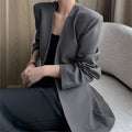 Women's Spring Korean Casual Blazer 2026 - Coffee
