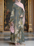 Women's Summer Office Long Sleeve Printed Set 2026 | 2 Piece Outfit Set - 3K6Y26M26EWC5V801