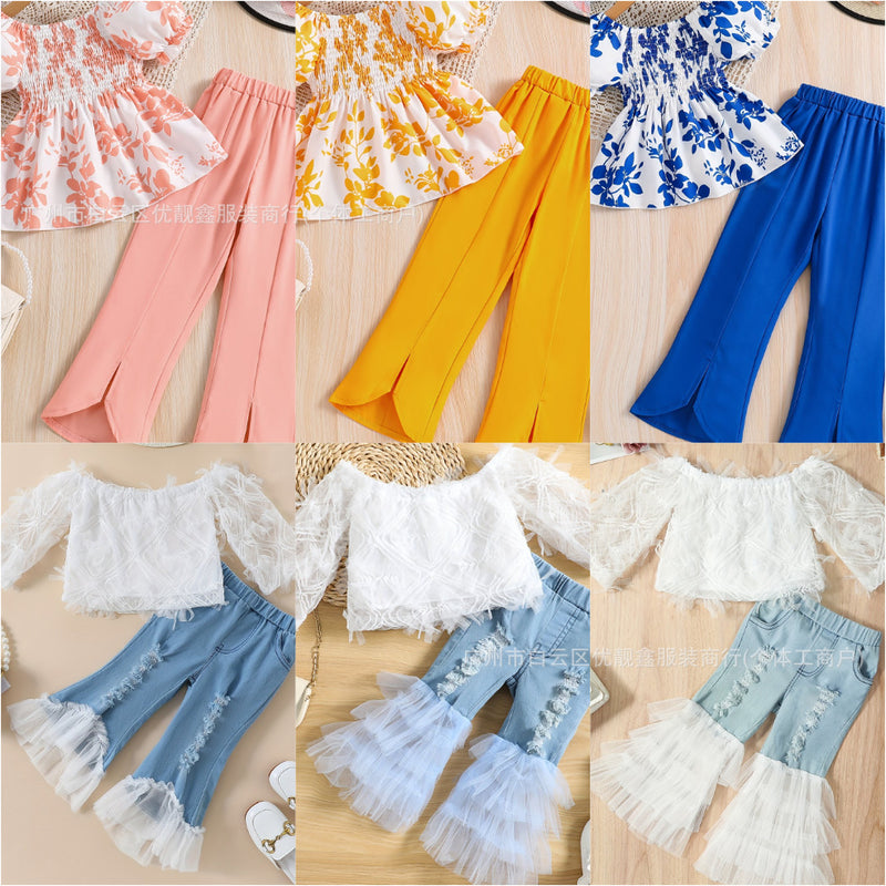 Girls Two-Piece Set Summer children's clothing ins sets kids
