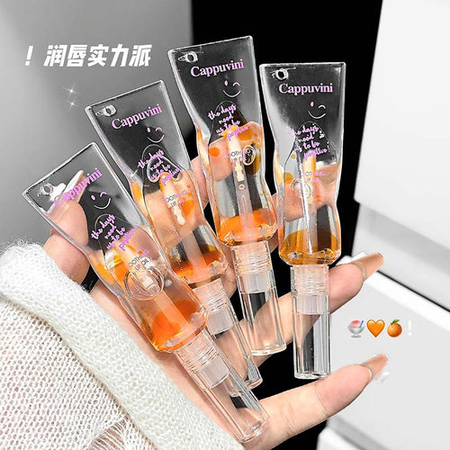 Cappuvini微笑透亮唇油 唇部润色精华油变色柔润护唇平价学生唇油