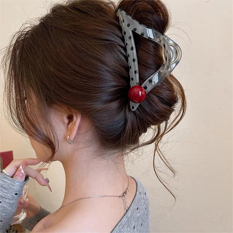 Vintage Brown Bow Hair Claw Clip - view 2