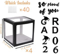 2026 Kindergarten Decoration Photo Graduation Photography Background Arrangement Box Black GRAD Graduation Balloon Box