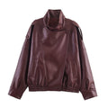 Women's Fall-Winter Retro Casual Lapel Collar Loose Jacket 2026 - Black