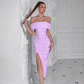 Women's Off-Shoulder Slim Fit Elegant Classic Premium Evening Gown Party