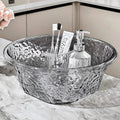 water ripple thickened transparent washbasin student dormitory plastic washbasin high-looking househ