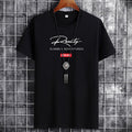white large size men's short-sleeved t-shirt new half-sleeved clothes trendy body shirts for men and