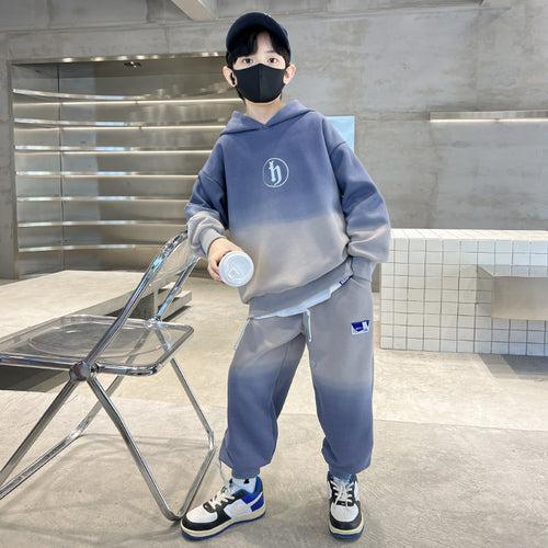 Boys' Gradient Hoodie 2-Piece Set