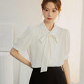 Summer Professional Formal Chiffon Short Sleeve Shirt