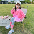 Girls' Striped Athletic Hoodie 2-Piece Set