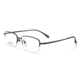 Beesfen New S6506 Cinnabar Sun Glasses Prescription With Rx Anti-Blue Ultra-Light Half Titanium Glasses Frame Wholesale