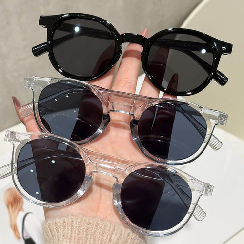 Personality Round Small-Frame Sunglasses 2025 New Import Simple Fashionable Versatile Women Sunglasses Sir Sunglasses Trendy