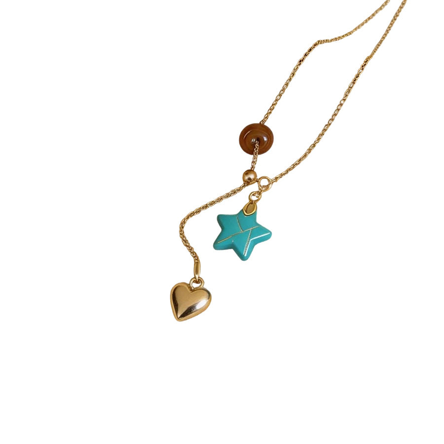 Korean Star Pendant Adjustable Necklace - view 5