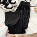 Spring-Summer Korean Casual Tencel High Waist Drapey Lightweight Wide Leg Pants
