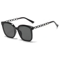 Polarized Women Sunglasses Summer Sun-Proof Sunshade Premium Metal Chain Big Frame UV-Proof Driving Men Sunglasses