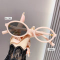 Light Feel Photochromic Prescription Glasses Anti-Blue Influencer Overseas Small-Frame Burst Book Nerd Frame Premium Elegant Prescription Sunglasses