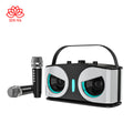 New Owl Bluetooth audio integrated microphone portable karaoke high-power wireless colorful karaoke Bluetooth speaker