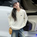 Girls' Polo Collar Cable Knit Sweater - Versatile