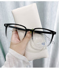 Prescription Glasses Finish Item Fashionable Retro Glasses Frame Unisex Overseas Bare Face Anti-Blue Plano Versatile Prescription Sunglasses
