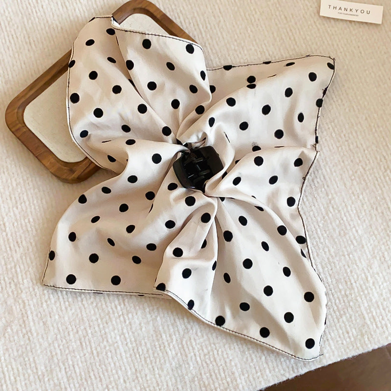 Vintage Square Polka Dot Hair Claw Clip - view 6