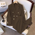 Women's Fall Fashion Elegant Plus Size Loose Jacket Set 2026 | Trendy Jacket - Black